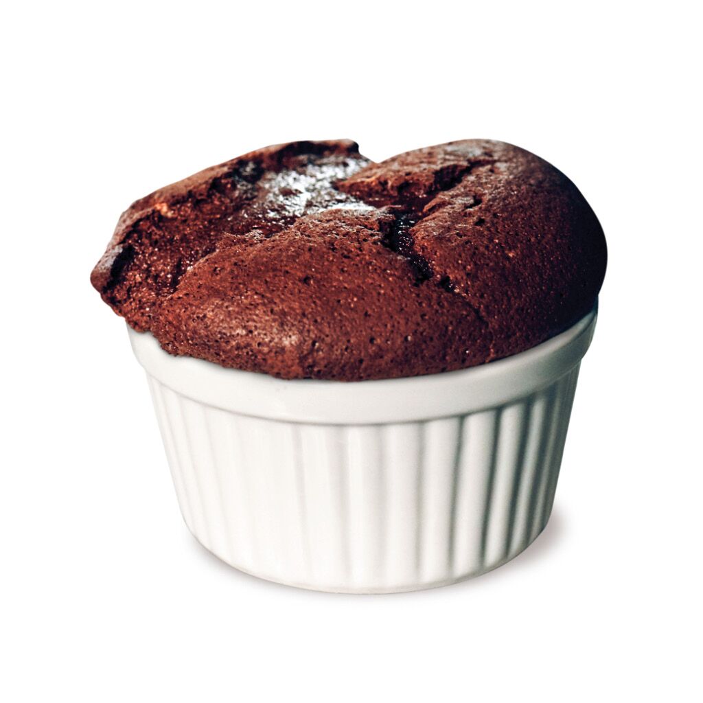 Plant-Based Salted Chocolate Soufflé