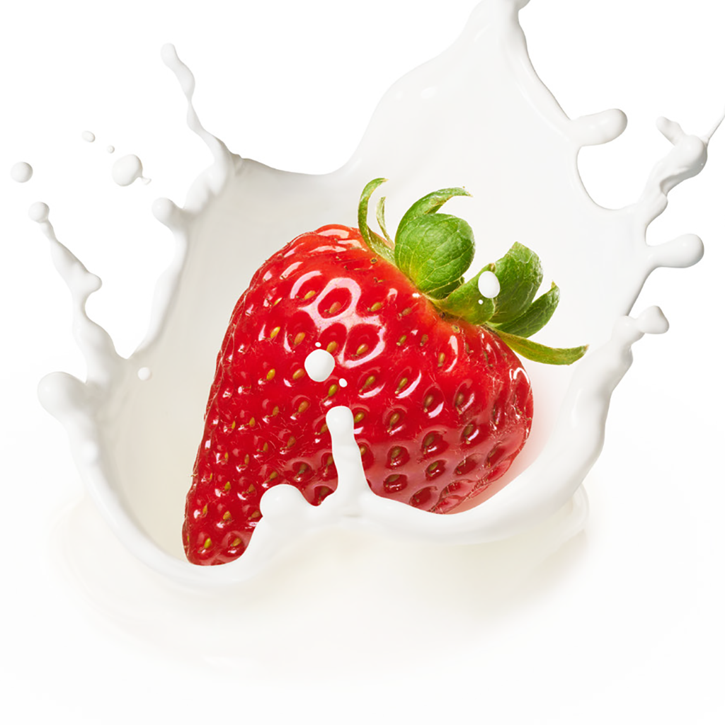 Strawberries and Cream Light Ice Cream**
