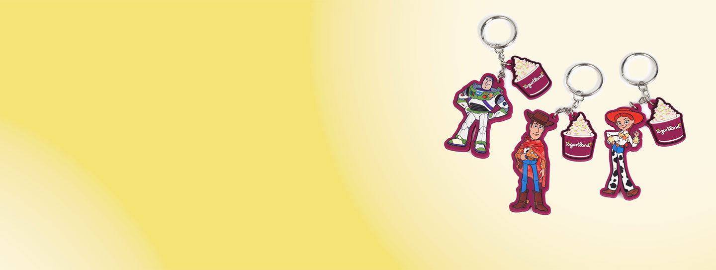 Yogurtland keychains