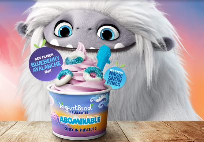 Make it a Double Date with Yogurtland and DreamWorks Abominable