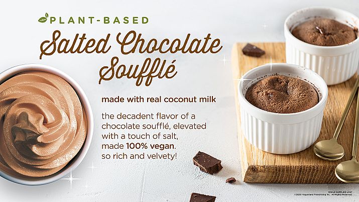 Yogurtland Welcomes Back Plant-Based Salted Chocolate Soufflé