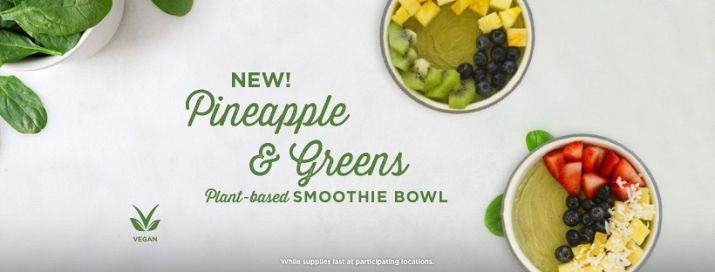 Yogurtland Debuts Healthier Option with the Introduction of Pineapple & Greens Smoothie Bowl