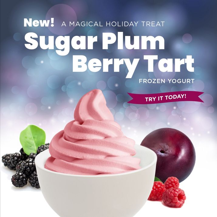 Swirl Into the Holiday Season with Yogurtland's New Sugar Plum Berry Tart