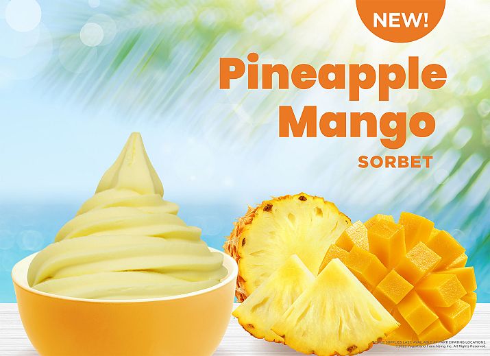 Yogurtland’s New Pineapple Mango Sorbet Brings a Taste of the Tropics