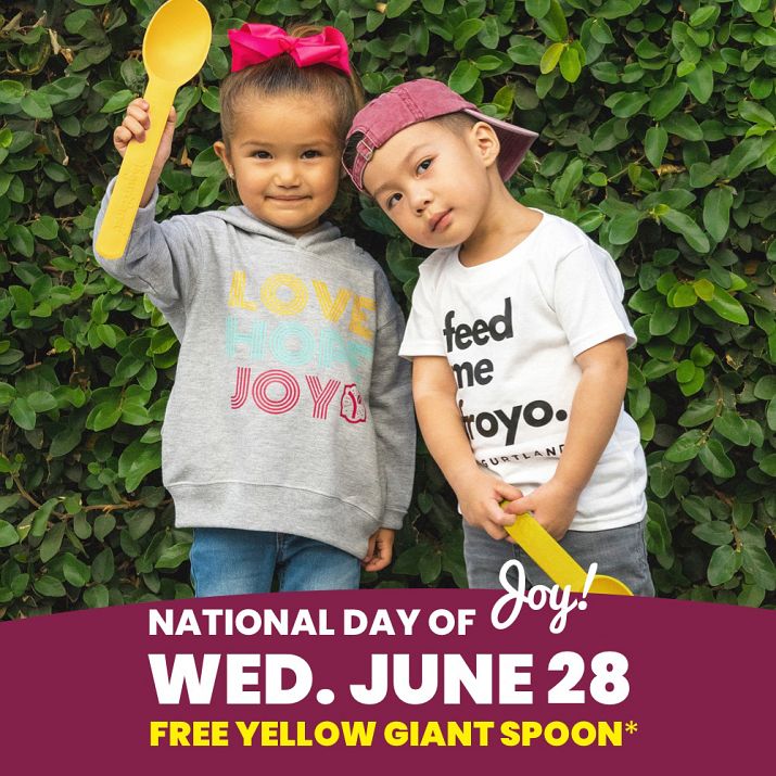 Celebrate a Spoonful of Joy with Yogurtland in Honor of National Day of Joy