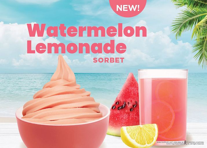 Beat the Heat This Summer with Yogurtland’s Refreshing New Watermelon Lemonade Sorbet